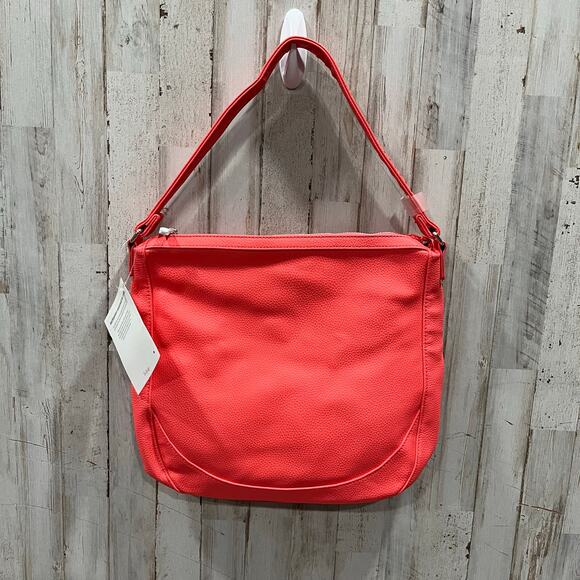 NWT Thirty-One Midway Hobo Calypso Coral Pebble Purse Faux Leather - Picture 1 of 8